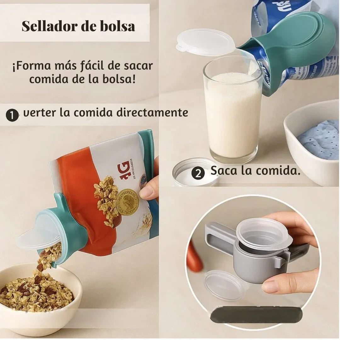 SELLADOR DE BOLSAS DE ALIMENTOS CON TAPA