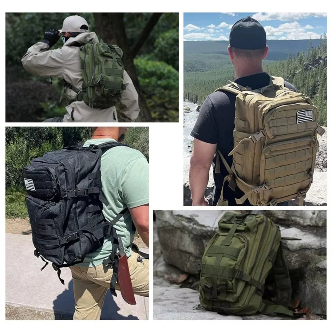 Mochila Táctica Militar 50L – Resistente, Impermeable y Multiusos