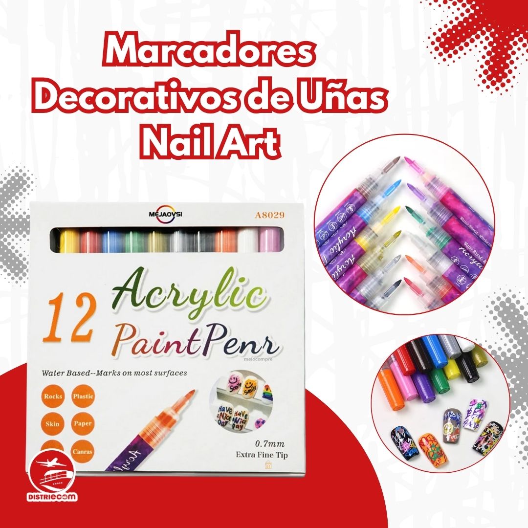 MARCADORES DECORATIVOS DE UÑAS NAIL ART