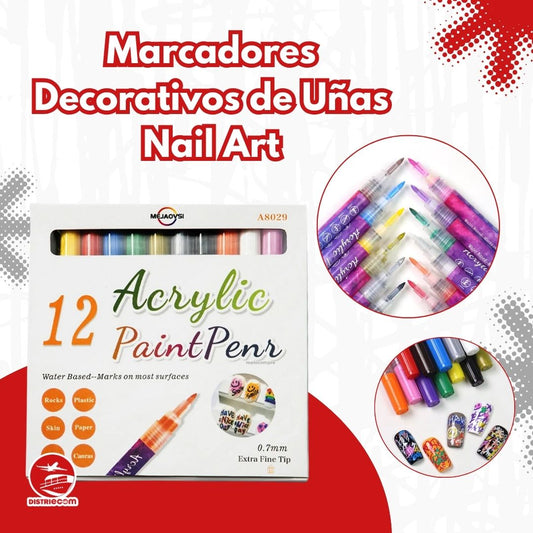 MARCADORES DECORATIVOS DE UÑAS NAIL ART