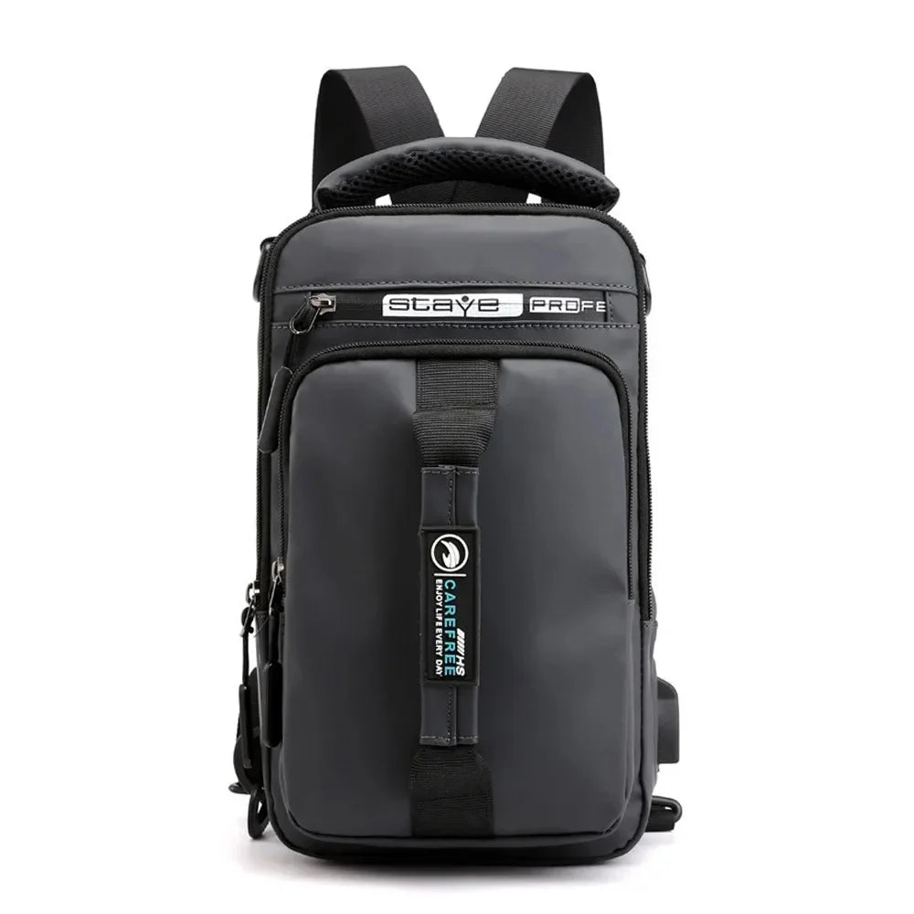 Mochila Sling Antirrobo con Puerto USB