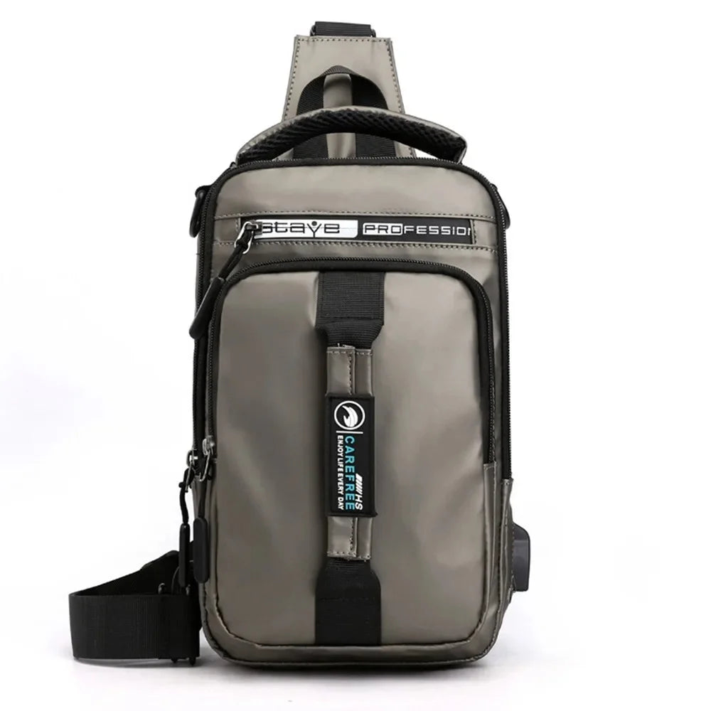 Mochila Sling Antirrobo con Puerto USB