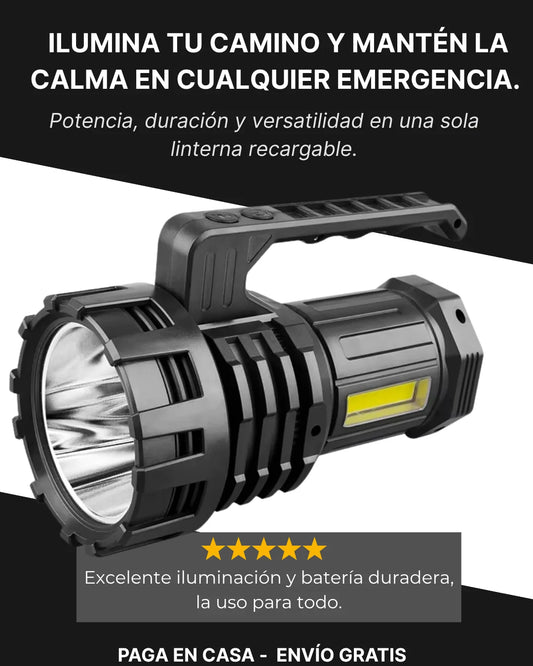 Linterna Recargable Multifuncional