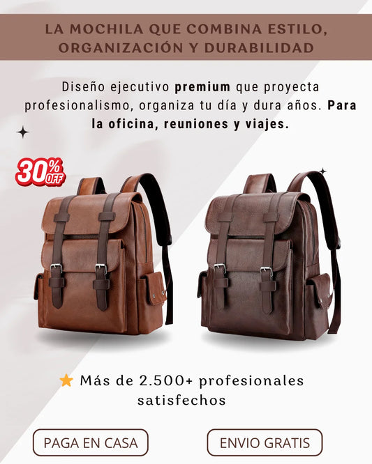 BOLSO CUERO VINTAGE RETRO TRABAJO