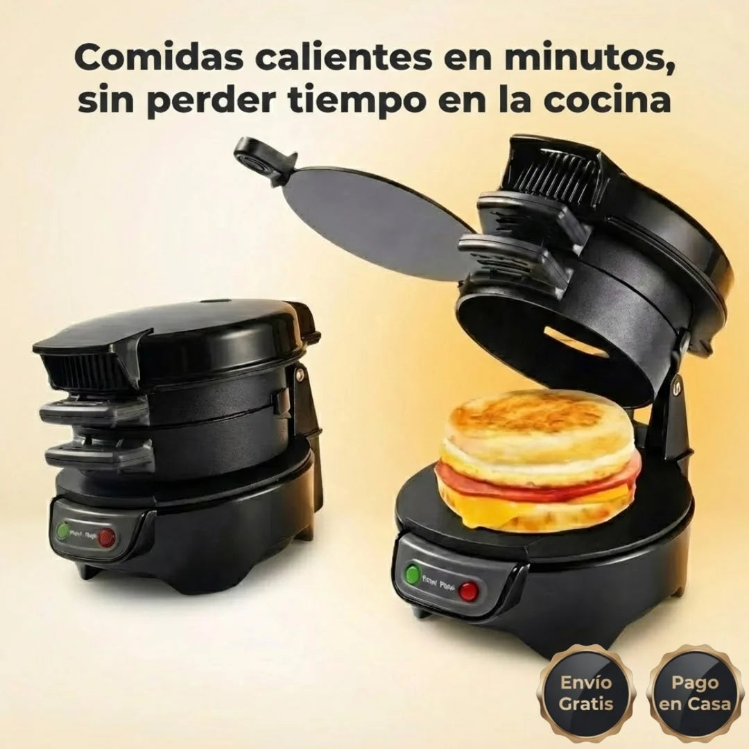 QuickBite Pro™ – Sandwichera y Mini Parrilla 3 en 1