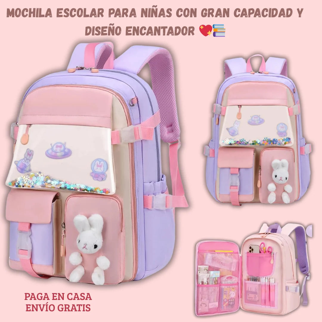 Mochila Escolar Infantil Resistente al Agua