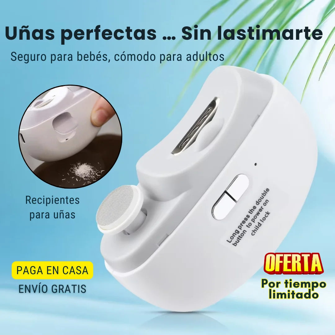 NailSafe Electric™ – Cortaúñas Seguro y Preciso