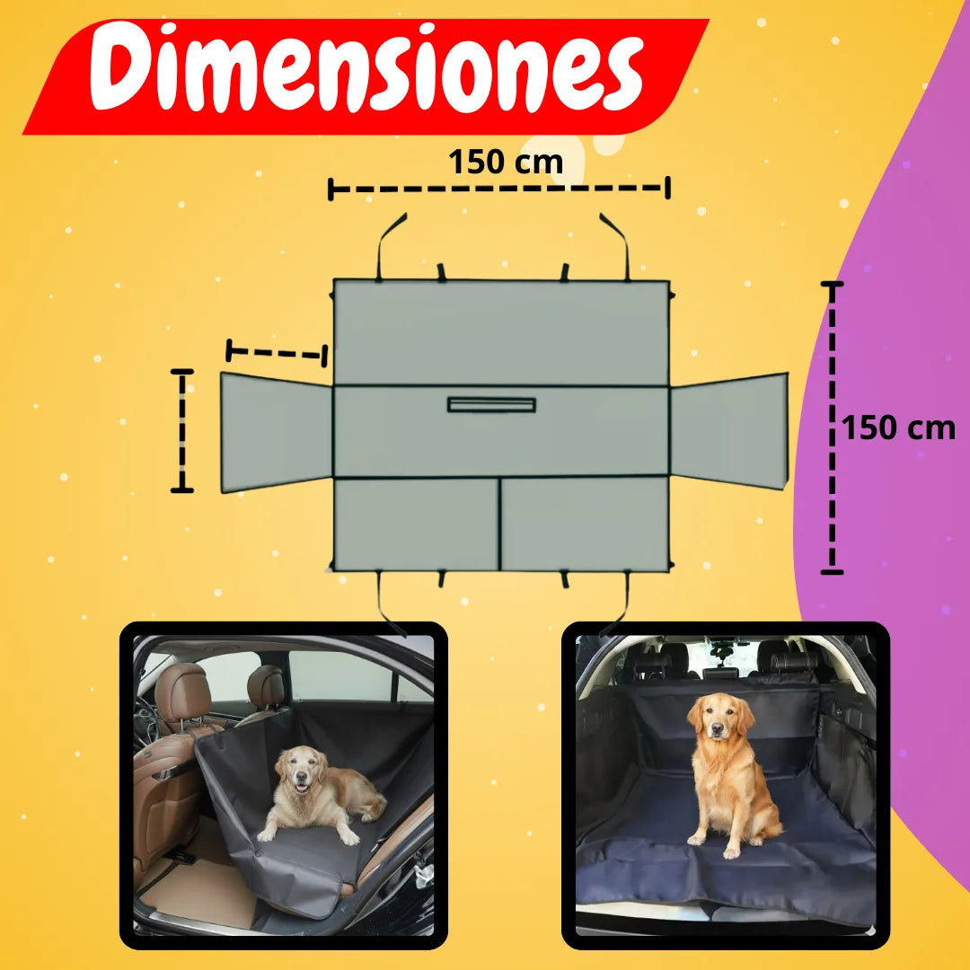 Forro para silla y baúl de carro