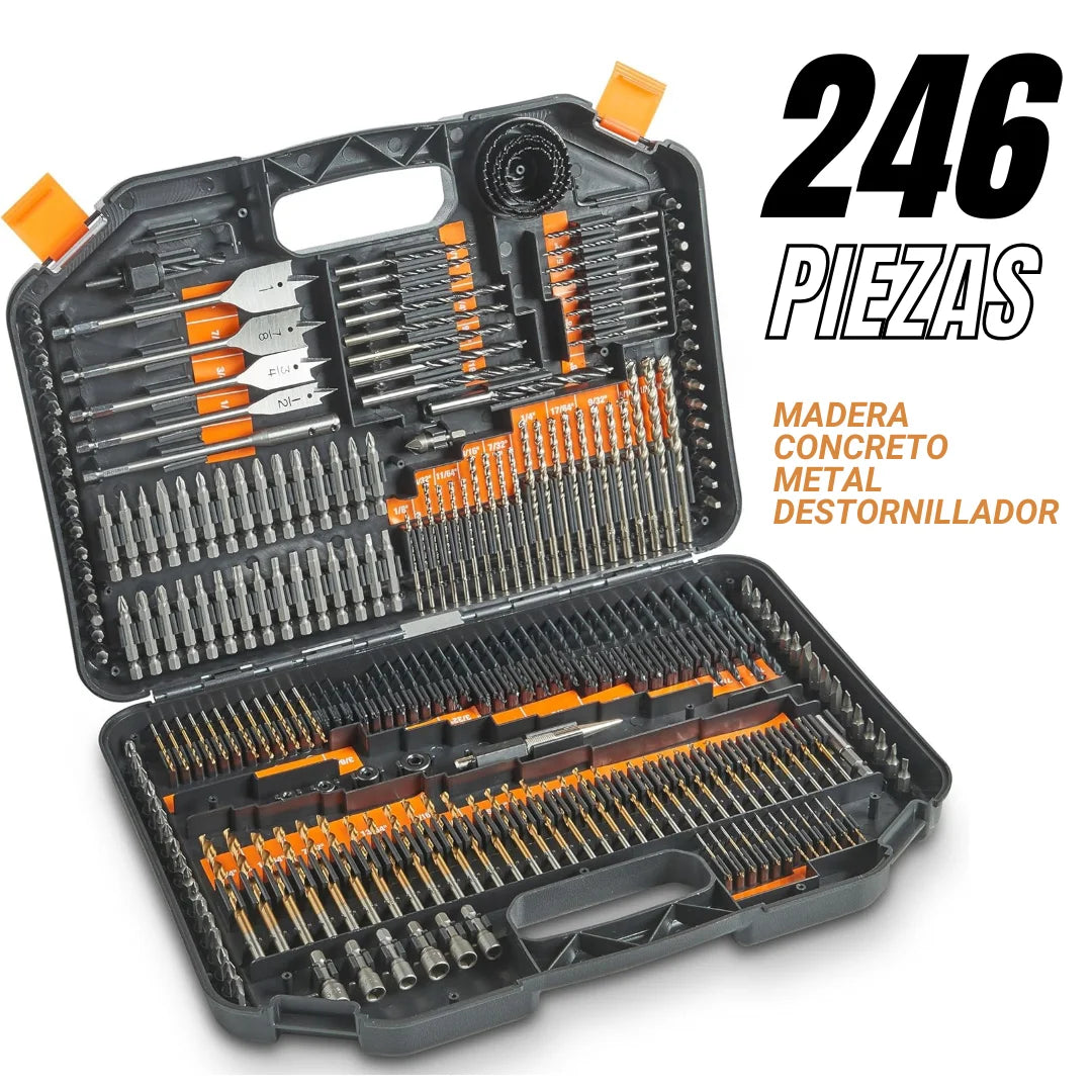 Juego De 246 Brocas Reforzadas