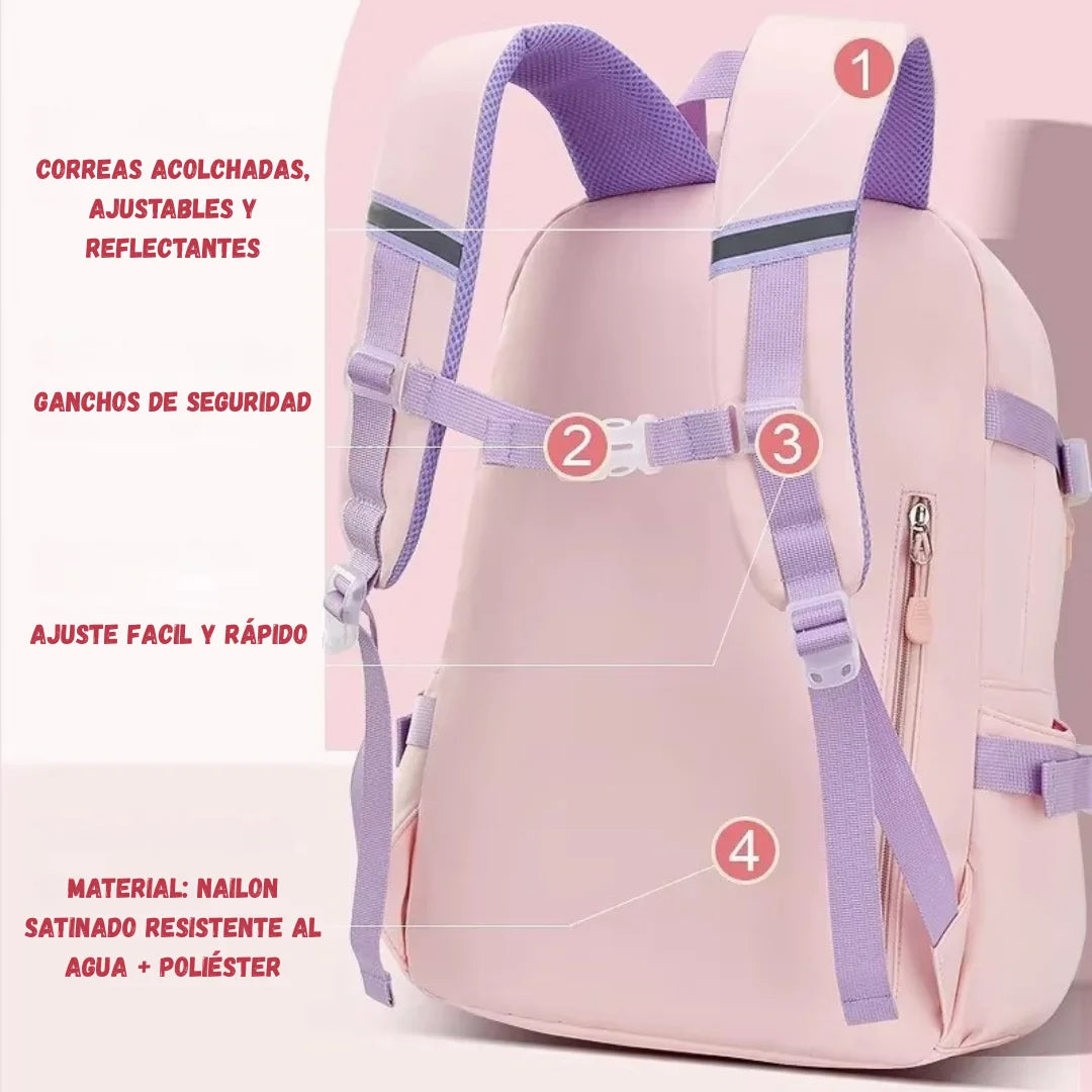 Mochila Escolar Infantil Resistente al Agua
