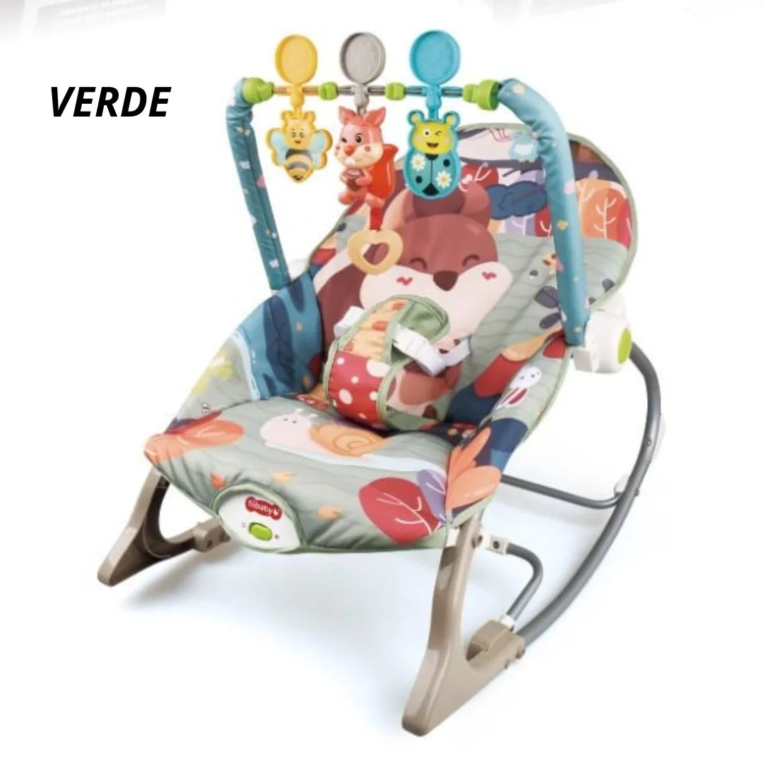 BebiCalm Pro™ – Silla Mecedora Vibradora con Toldillo para Bebé