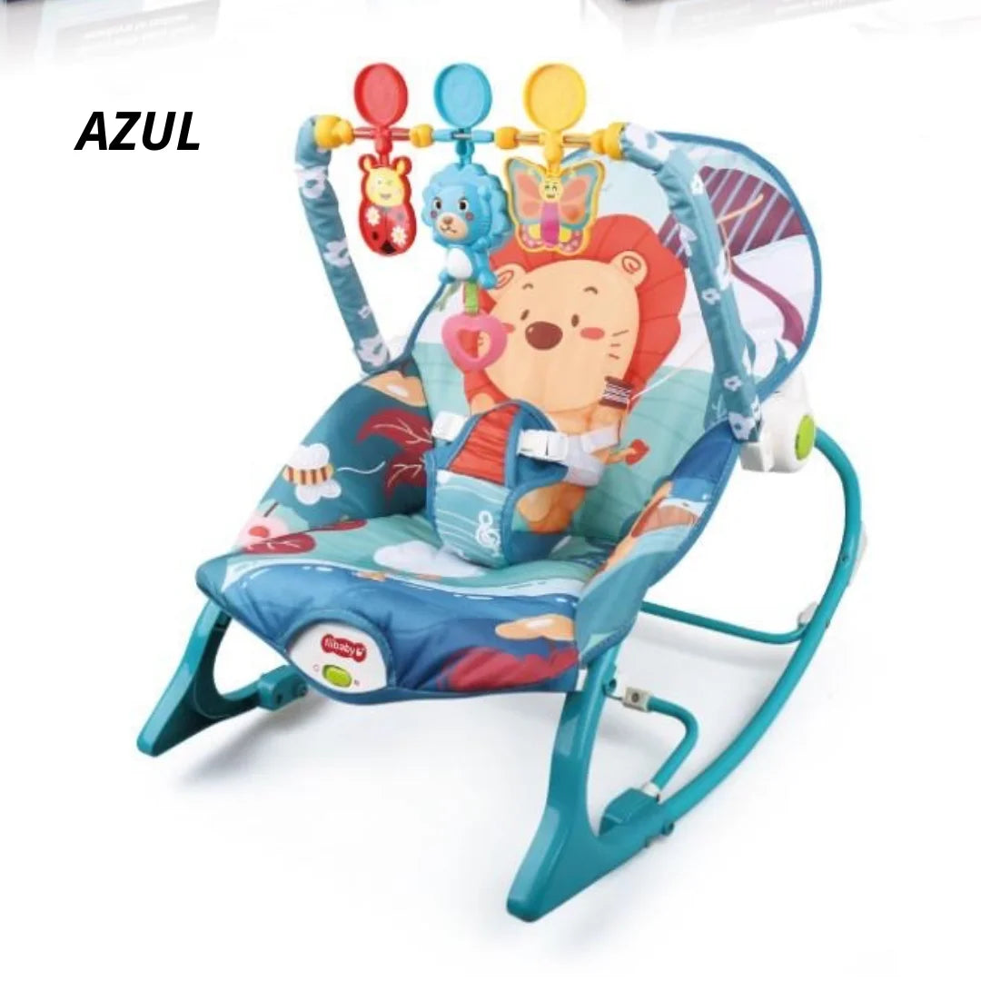 BebiCalm Pro™ – Silla Mecedora Vibradora con Toldillo para Bebé