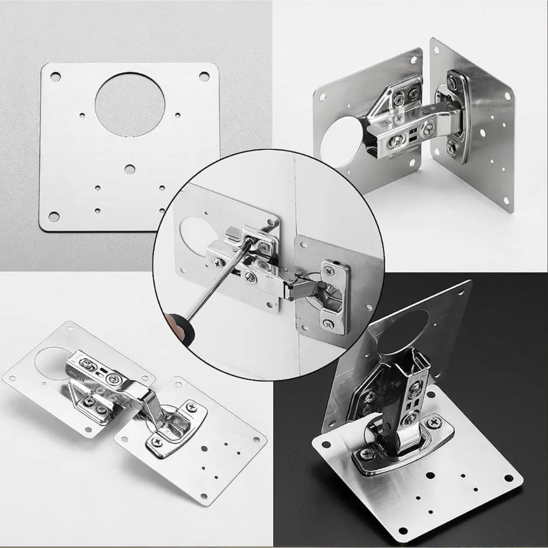 HingeFix Pro™ – Kit de Refuerzo para Bisagras de Gabinete