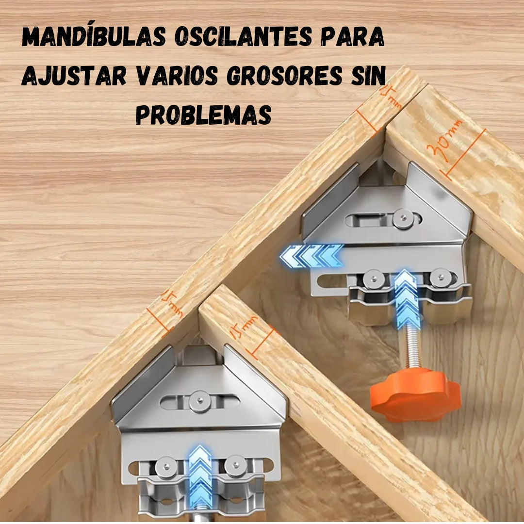 Abrazaderas 90° Pro - Sujeción Precisa para Carpintería