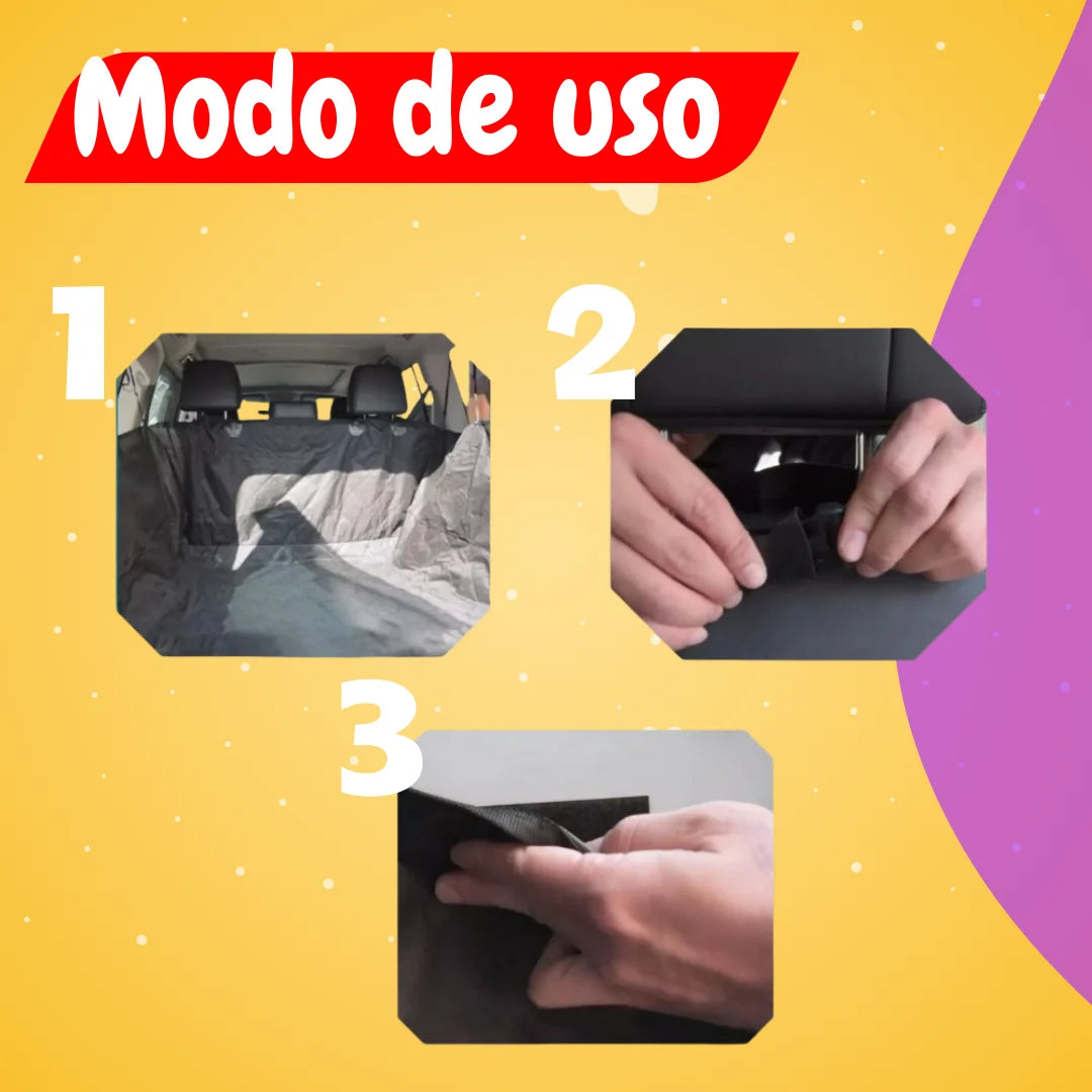 Forro para silla y baúl de carro