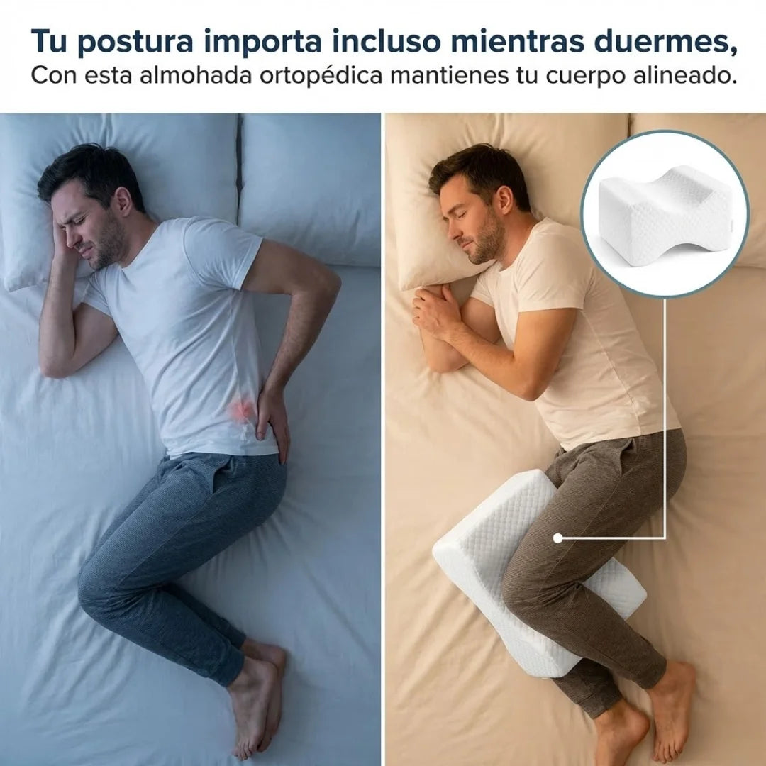 AlignSleep™ – Cojín Ergonómico de Descanso para Piernas y Rodillas
