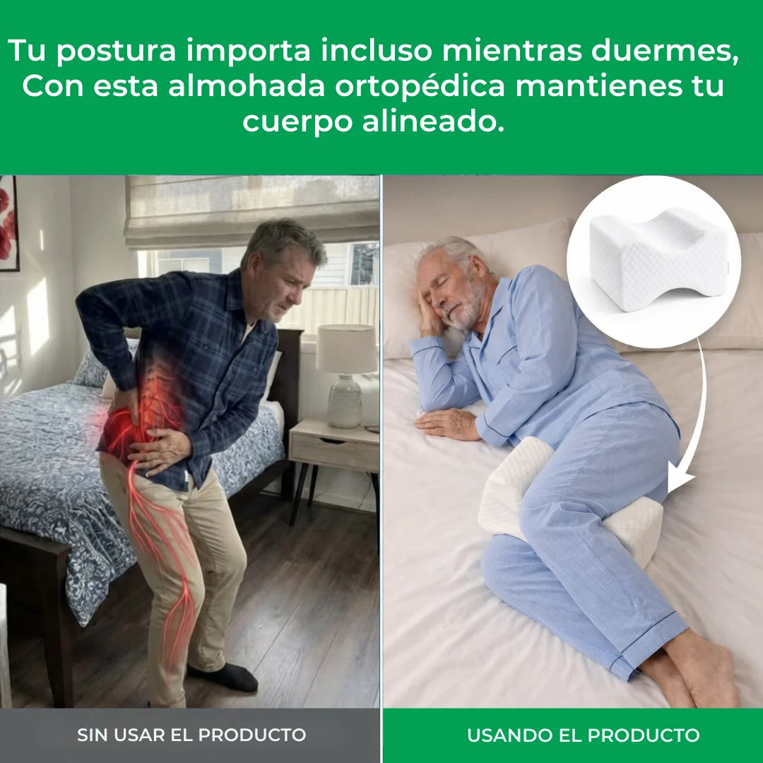 AlignSleep™ – Cojín Ergonómico de Descanso para Piernas y Rodillas