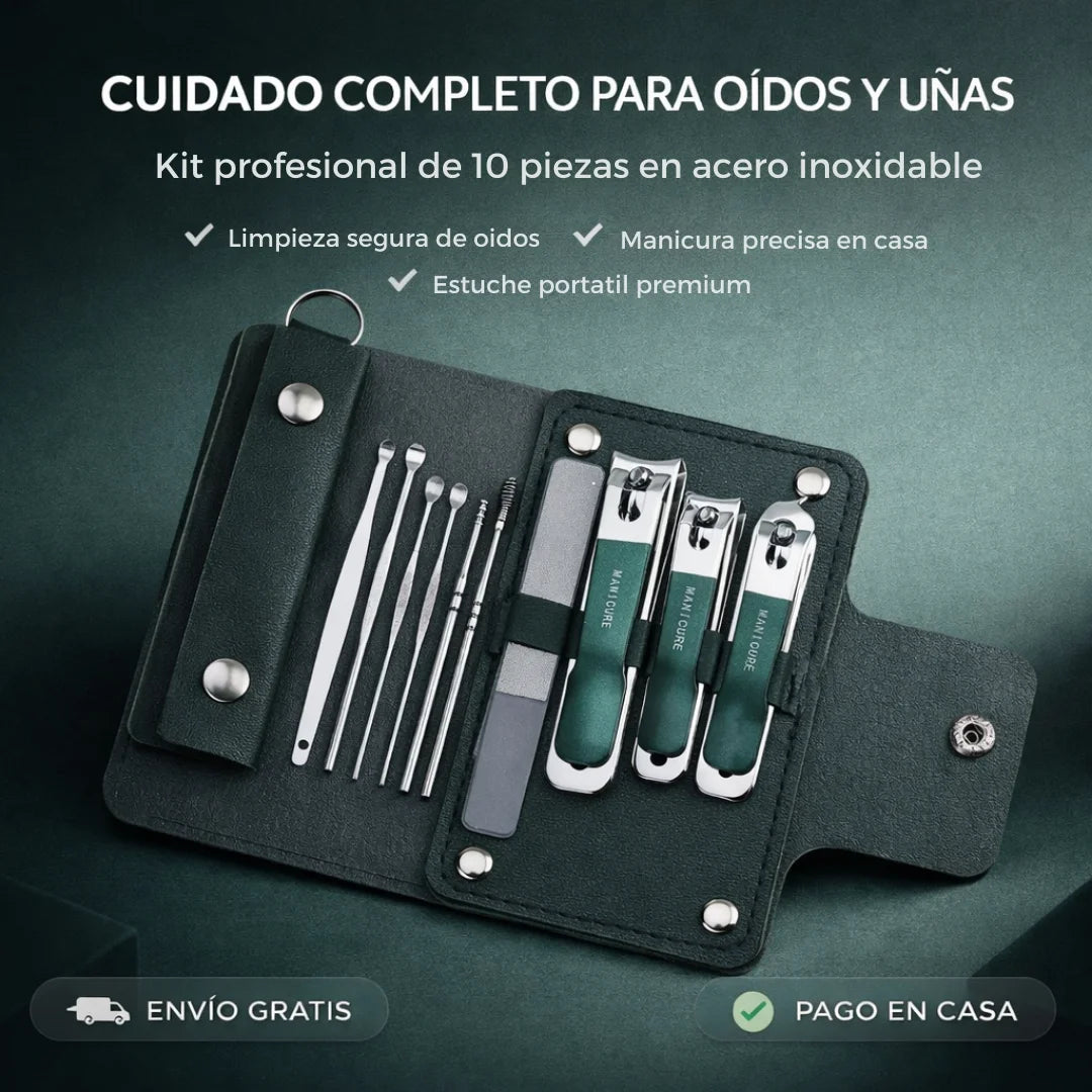 CarePro™ Kit 2-en-1 Manicura & Oídos