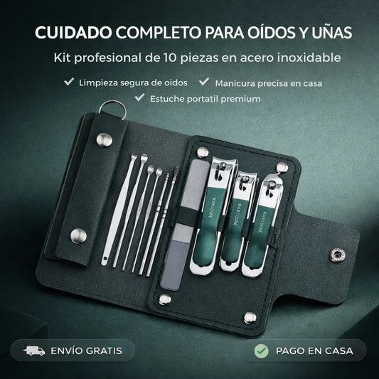 CarePro™ Kit 2-en-1 Manicura & Oídos