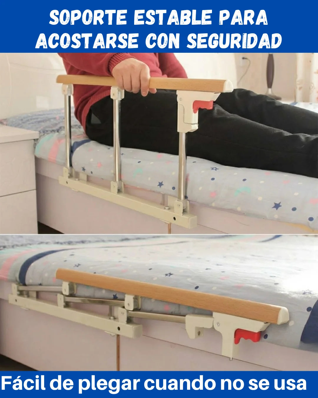 SafeBed Pro™ -Barra de seguridad plegable para cama