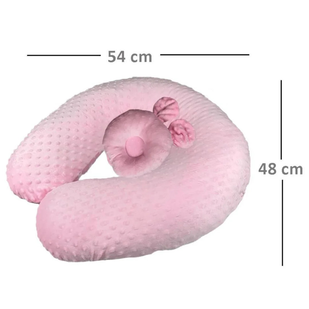 BabyNest Comfort™ – Cojín Multifuncional de Lactancia y Descanso con Almohada Moldeadora