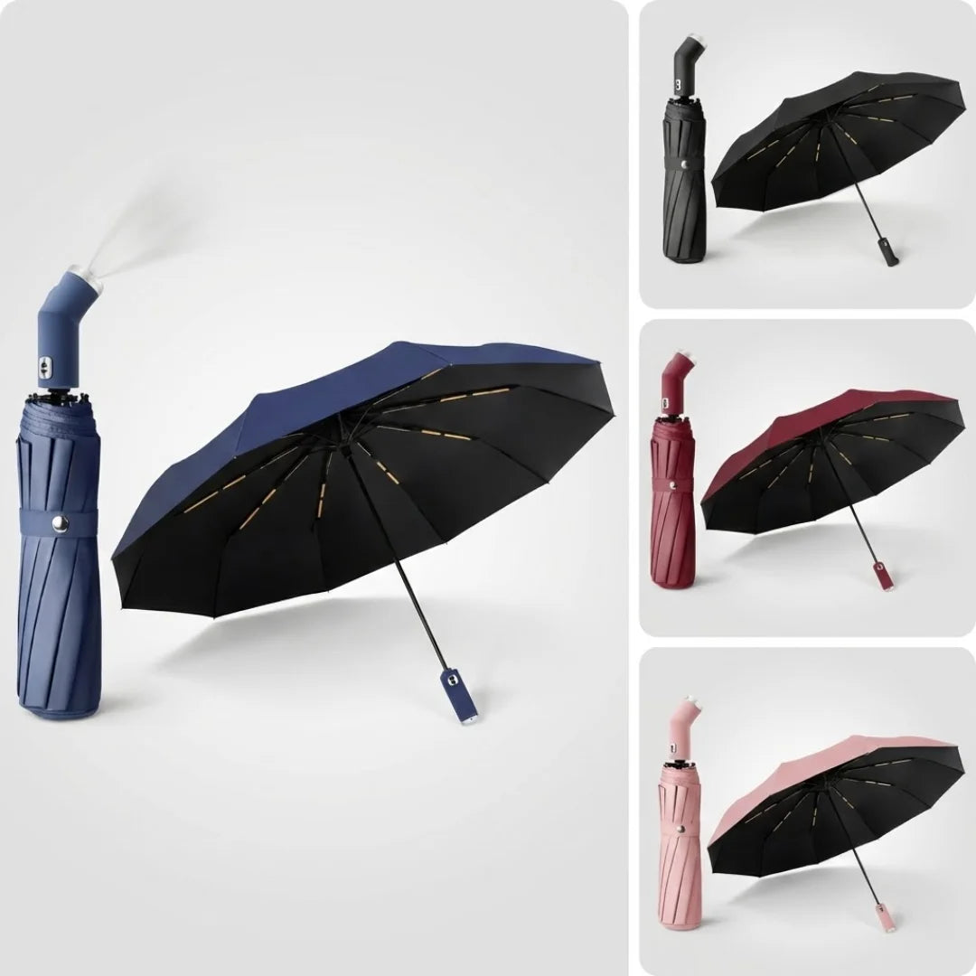 Sombrilla Plegable con Linterna LED