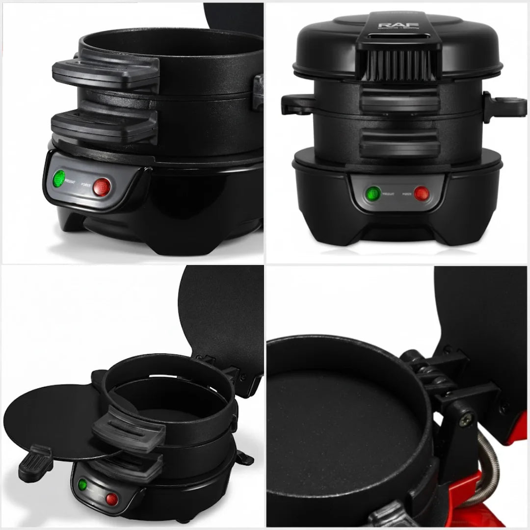 QuickBite Pro™ – Sandwichera y Mini Parrilla 3 en 1