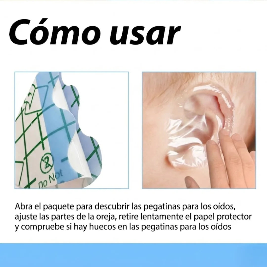 🍼 AquaBaby Shield™ – Parches Impermeables para Oídos de Bebé