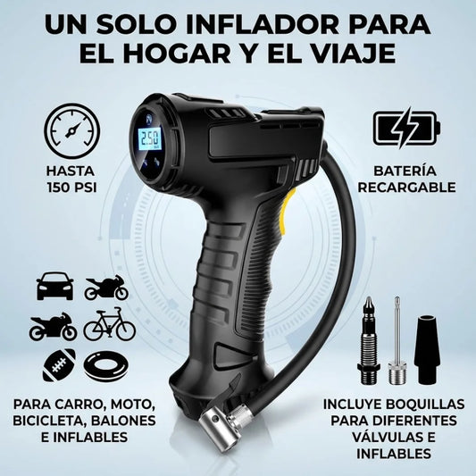 Compresor portátil recargable
