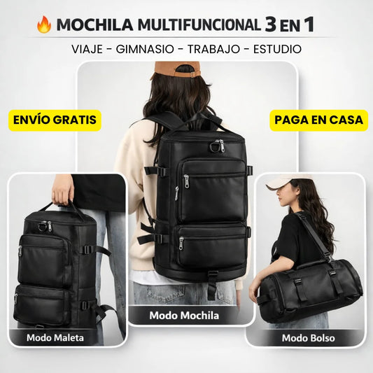 Morral  3 en 1 - Un solo morral para Trabajo, Gym y Viaje