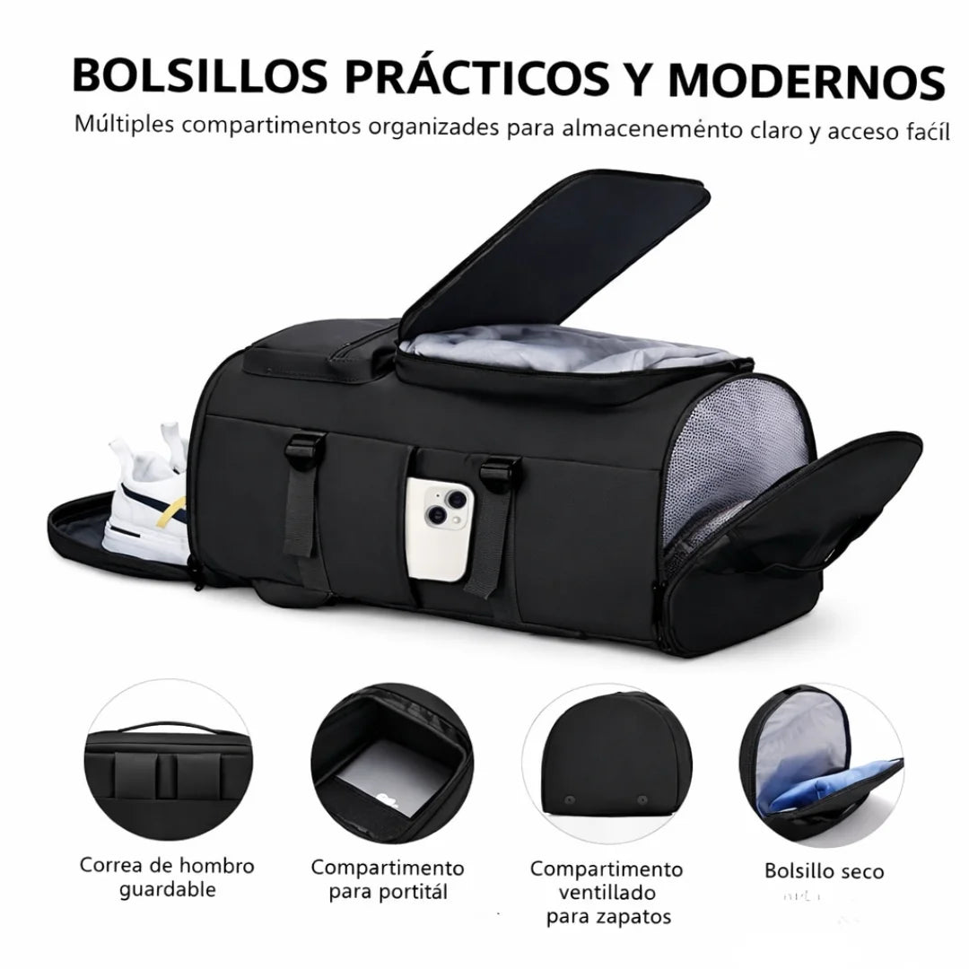 Morral  3 en 1 - Un solo morral para Trabajo, Gym y Viaje