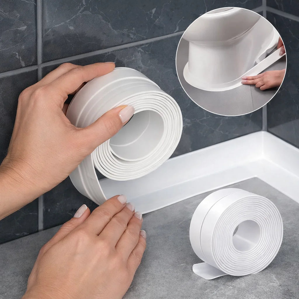 SealGuard Pro™ -  Cinta Selladora Impermeable Anti-Moho para Baño y Cocina