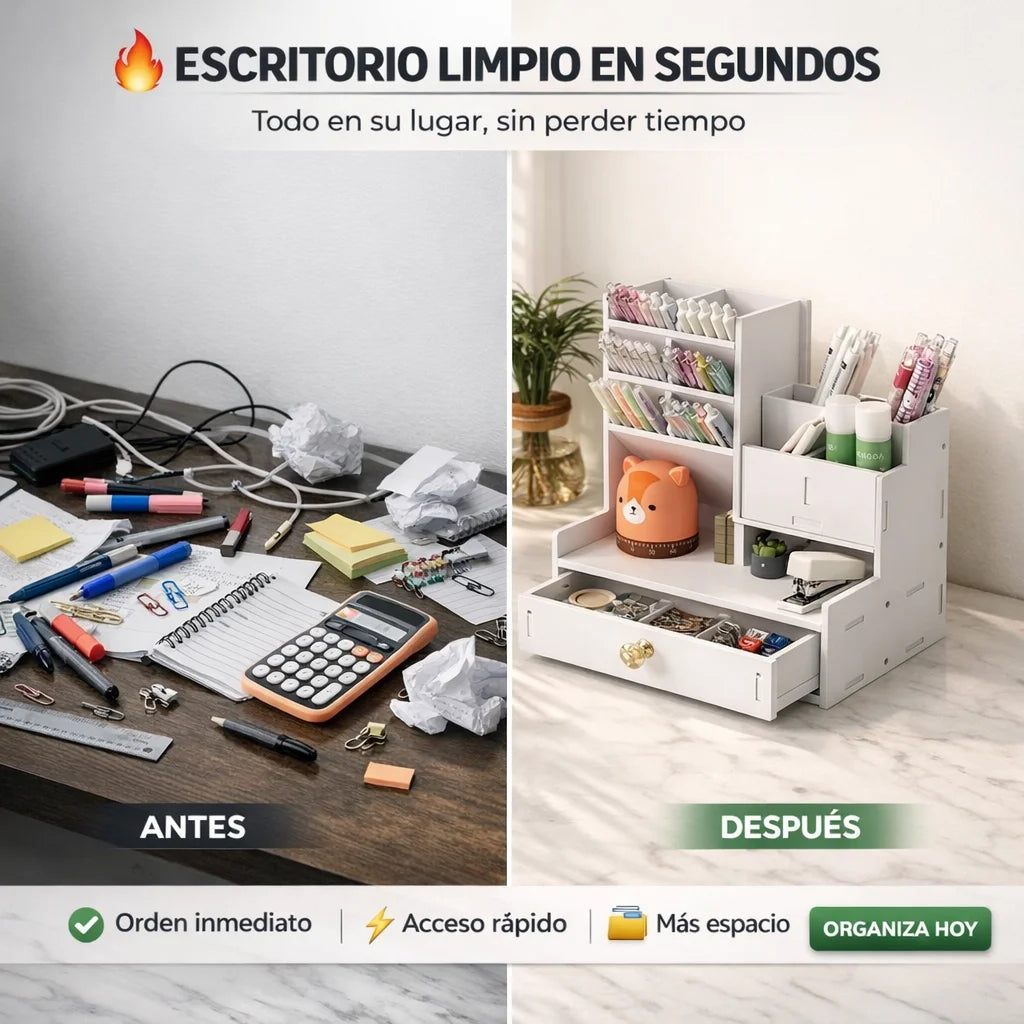 Organizador Multiuso con Cajón y Compartimentos