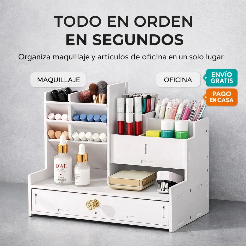 Organizador Multiuso con Cajón y Compartimentos