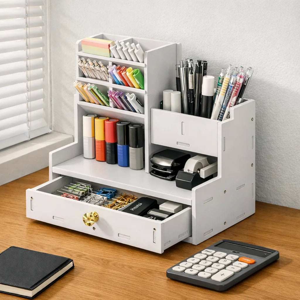 Organizador Multiuso con Cajón y Compartimentos