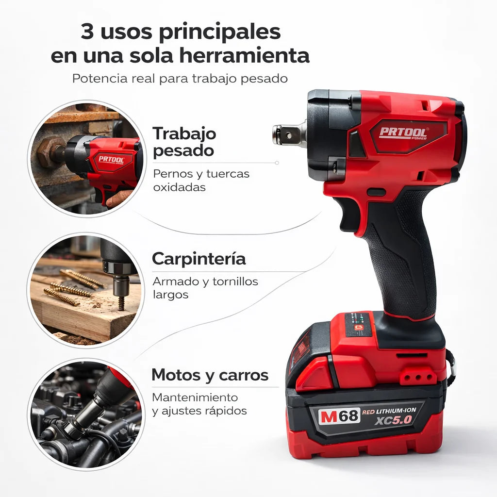 PRTOOL - Taladro de impacto 2 EN 1