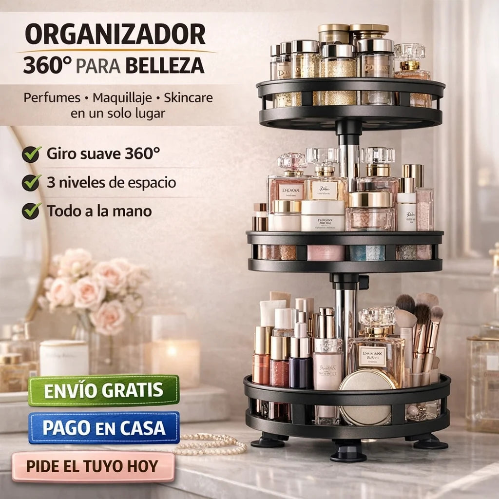 ORGANIZADOR GIRATORIO 360 3 NIVELES