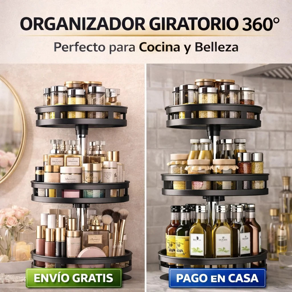 ORGANIZADOR GIRATORIO 360 3 NIVELES