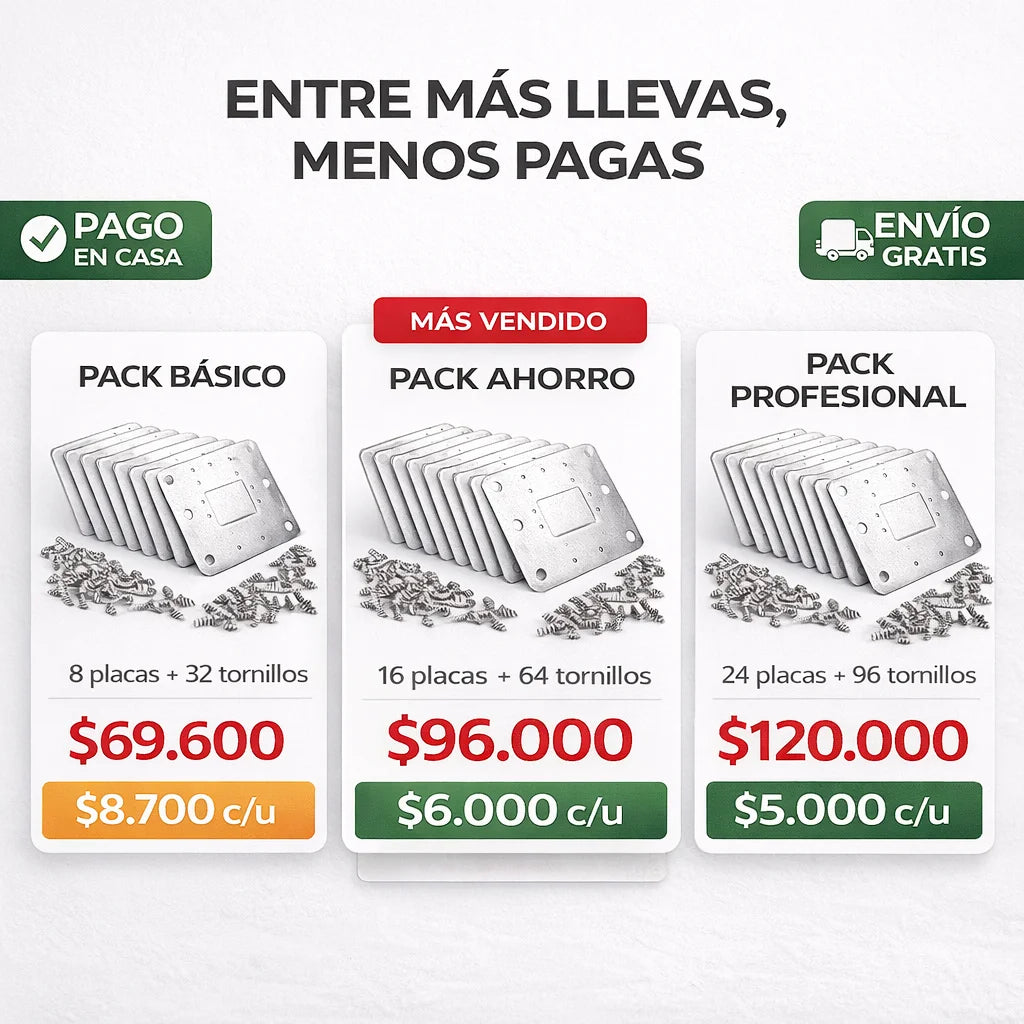 HingeFix Pro™ – Kit de Refuerzo para Bisagras de Gabinete