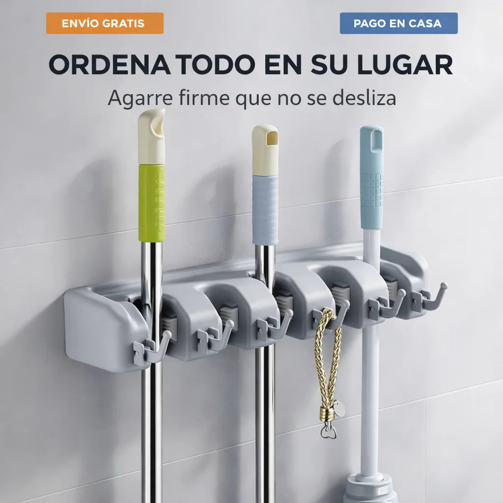 WallGrip Pro™ – Organizador Multiusos de Limpieza