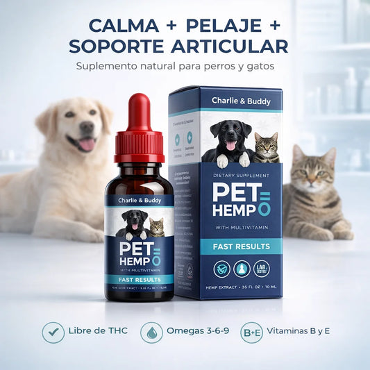 Pet Hemp Oil – Bienestar Completo para Perros y Gatos