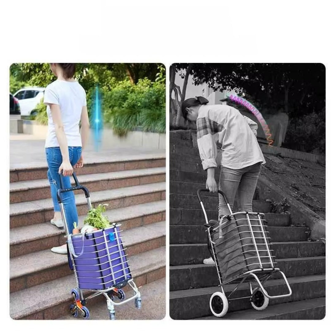StairGo Pro™ - Carrito Plegable Subidor de Escaleras con 8 Ruedas