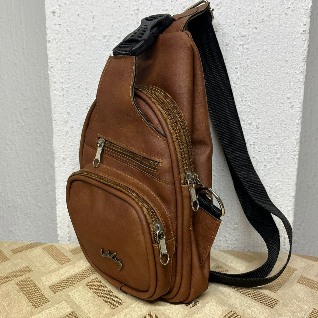 Combo de Accesorios para Hombre 4 en 1 – Bolso Cruzado + Correa Cuero + Billetera + Reloj