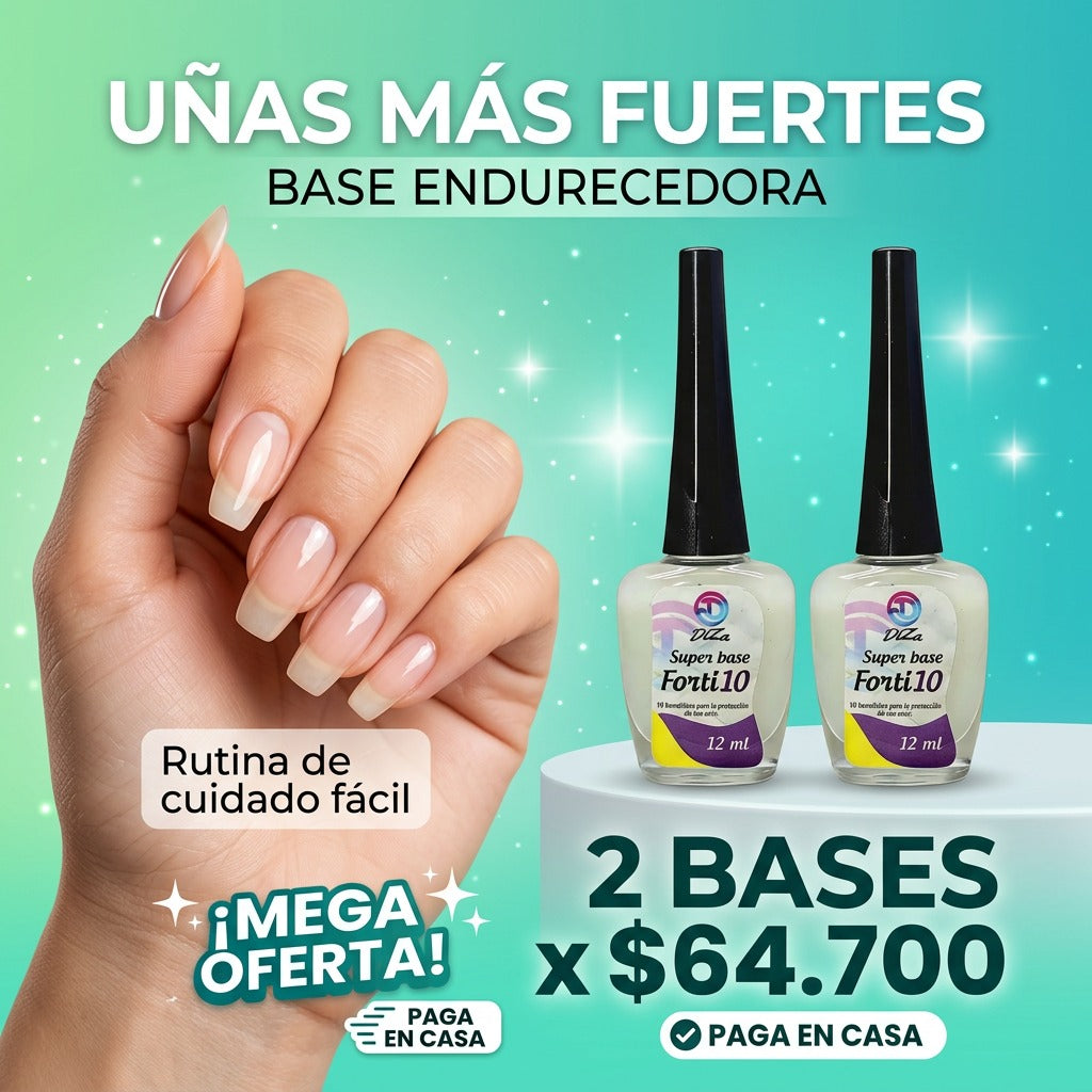 Super base forti 10 Uñas fuertes - PAGA EN CASA - ENVÍO GRATIS
