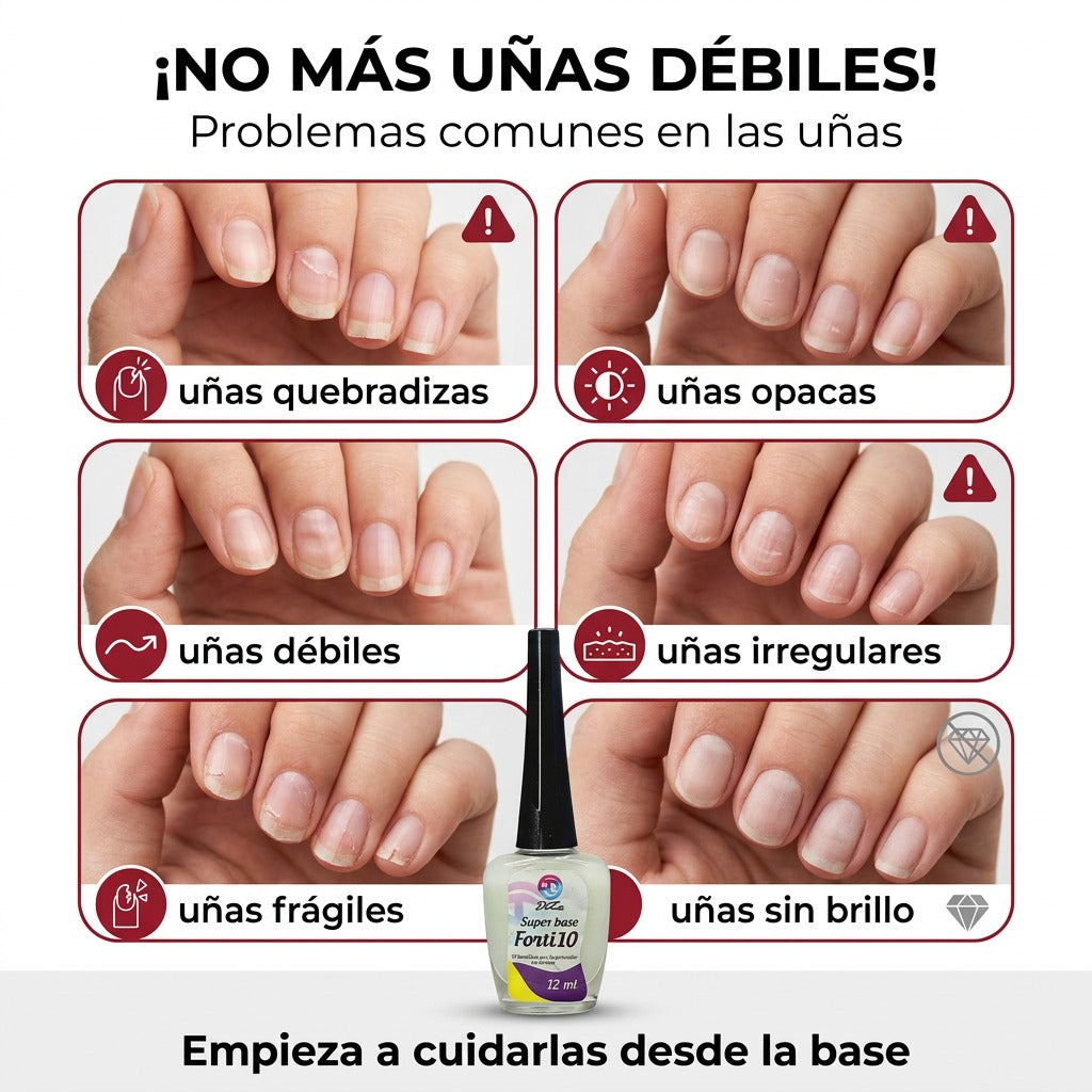 Super base forti 10 Uñas fuertes - PAGA EN CASA - ENVÍO GRATIS