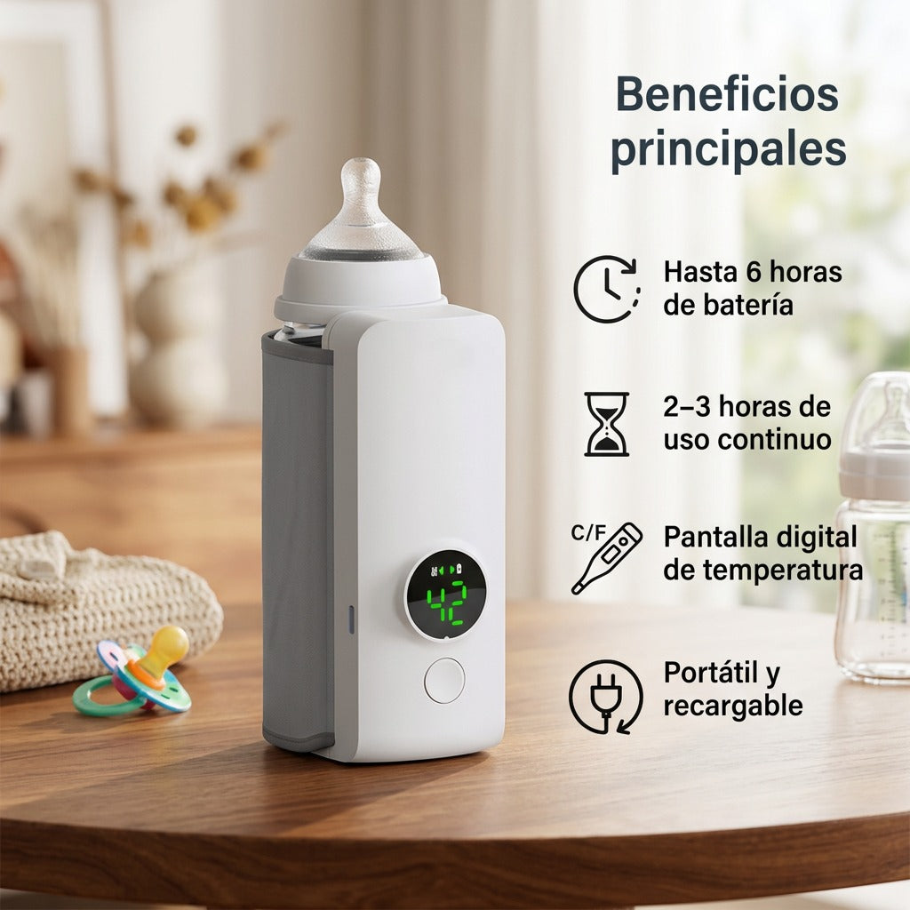 Calentador Portátil de Teteros para Bebé