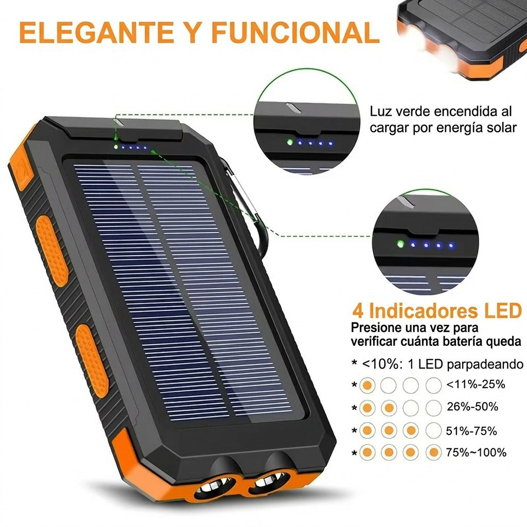 POWER BANK SOLAR 10.000 MAH BAGULE