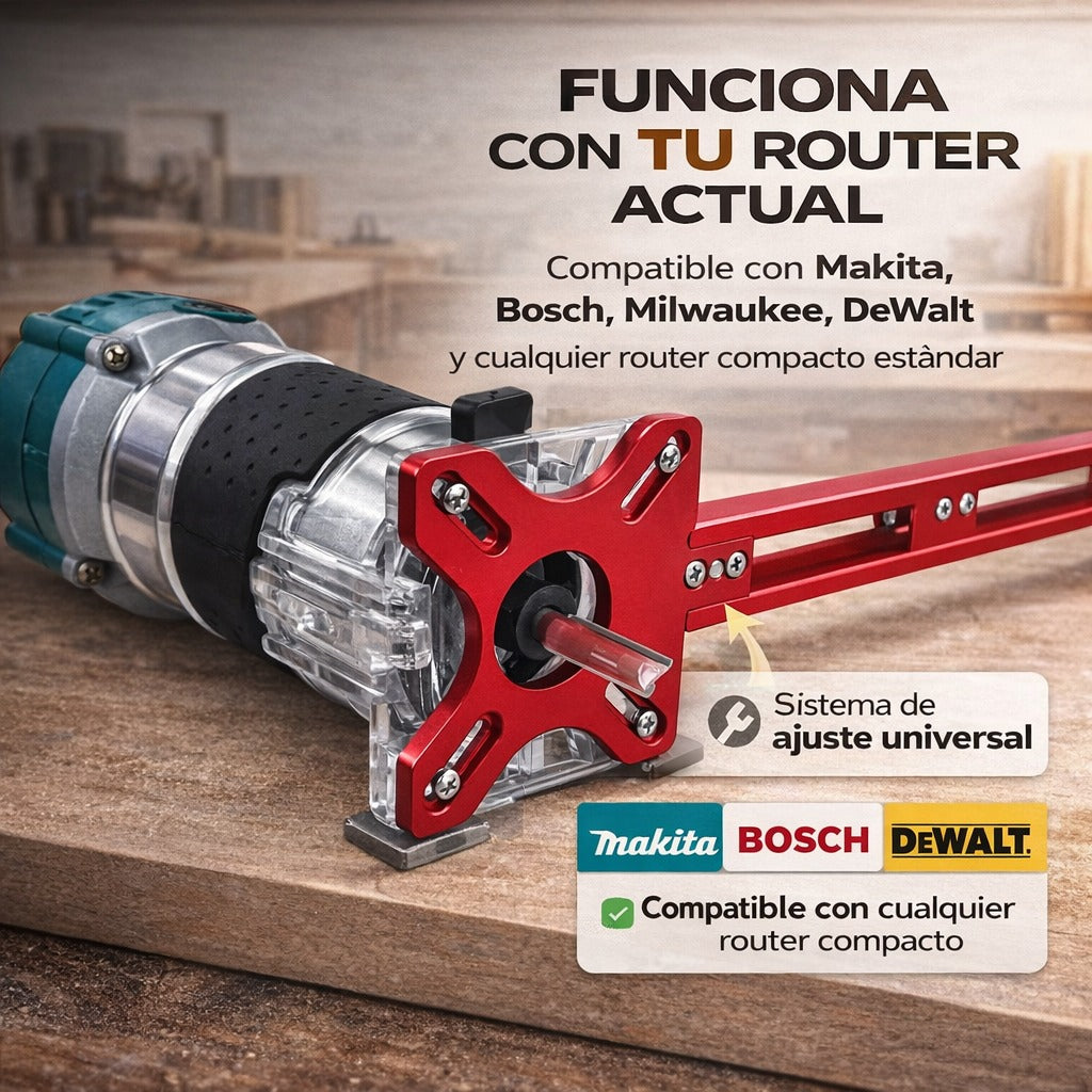 CirclePro™ La guía de fresado 3 en 1 para cortes perfectos