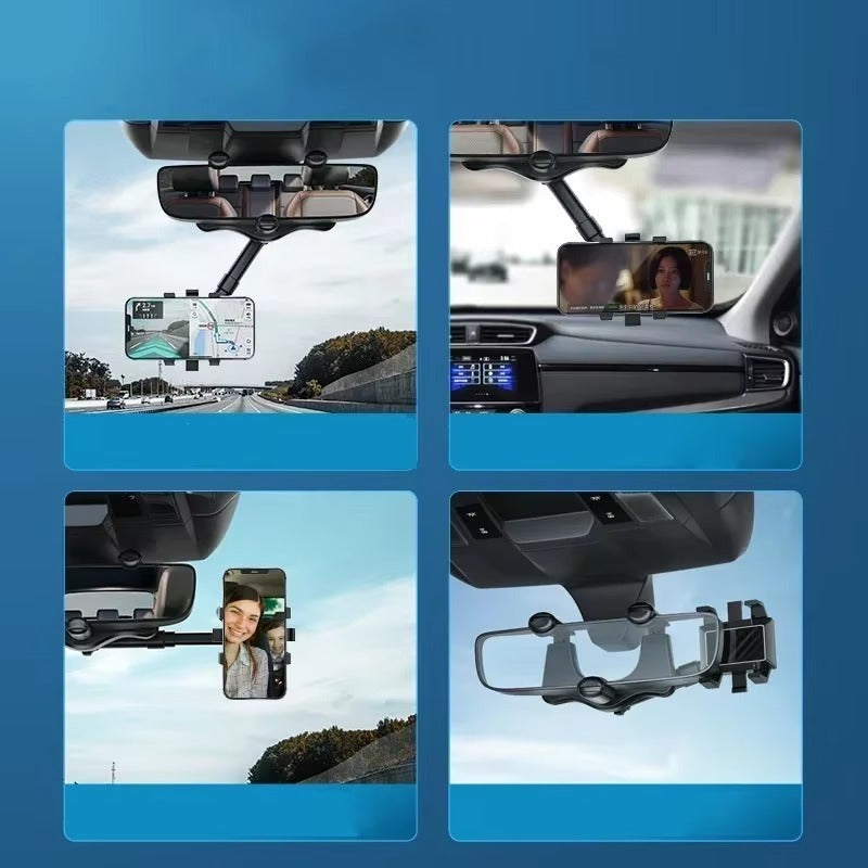 GripView 360™ – Soporte de Celular para Espejo Retrovisor