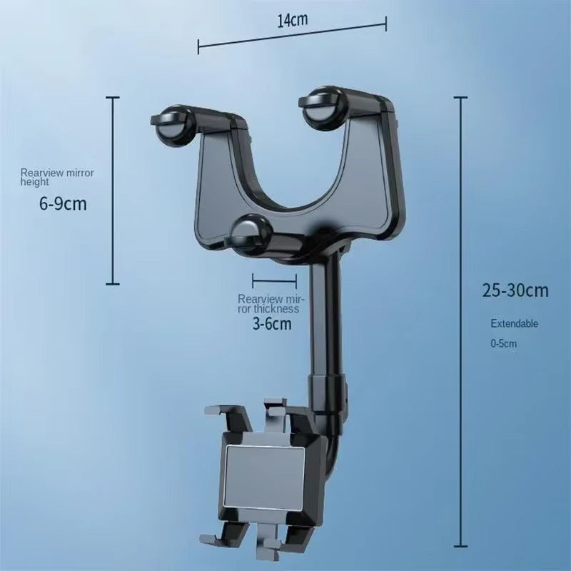 GripView 360™ – Soporte de Celular para Espejo Retrovisor